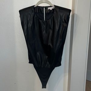 Vegan Leather Body Suit